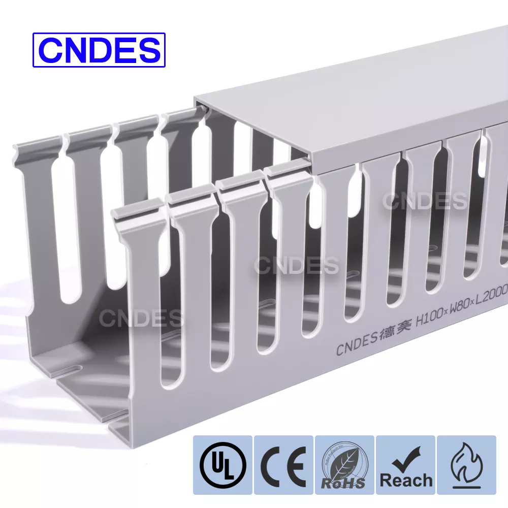 100 × 80 Гъвкав PVC канал за окабеляване