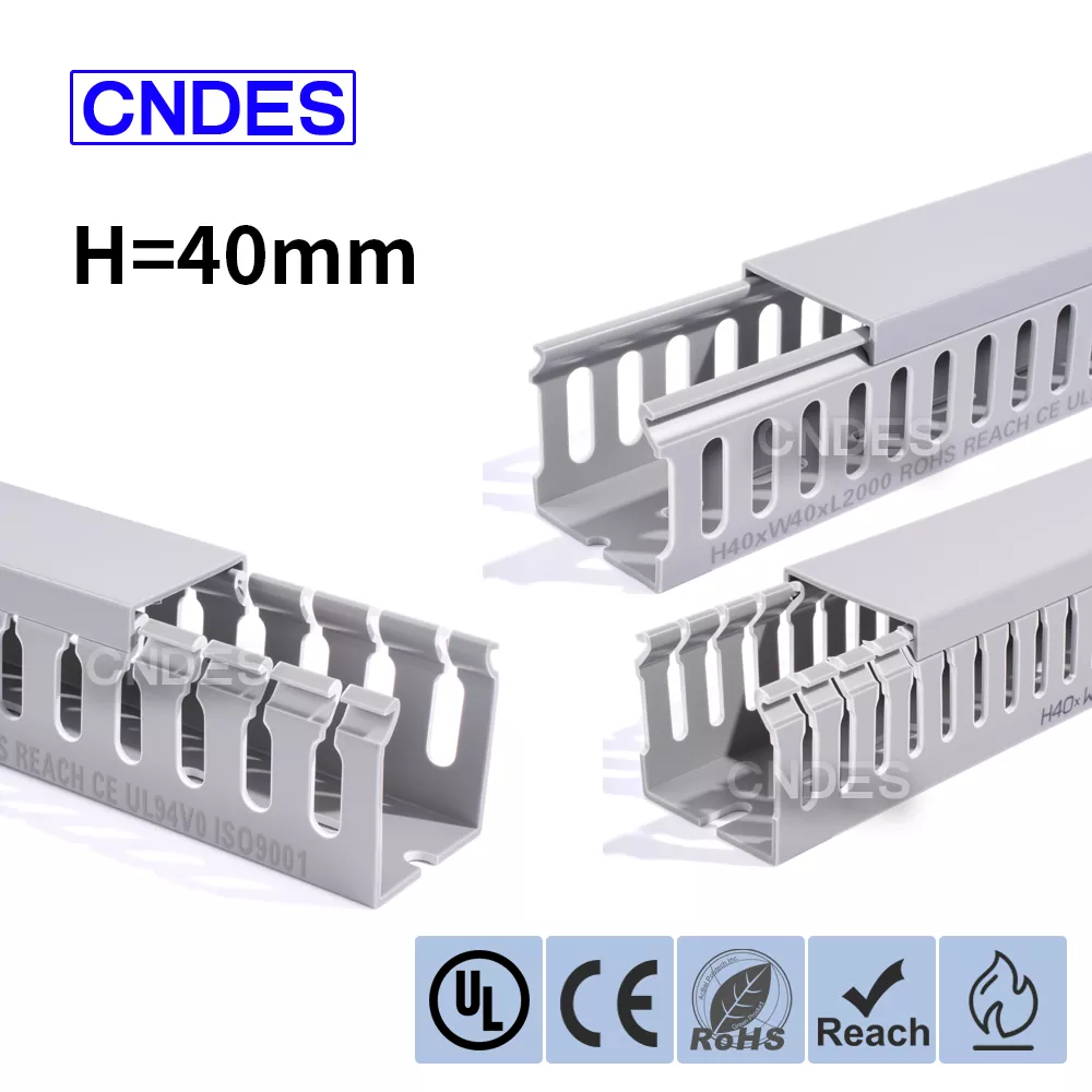 40-милиметров шлицов PVC канал за окабеляване