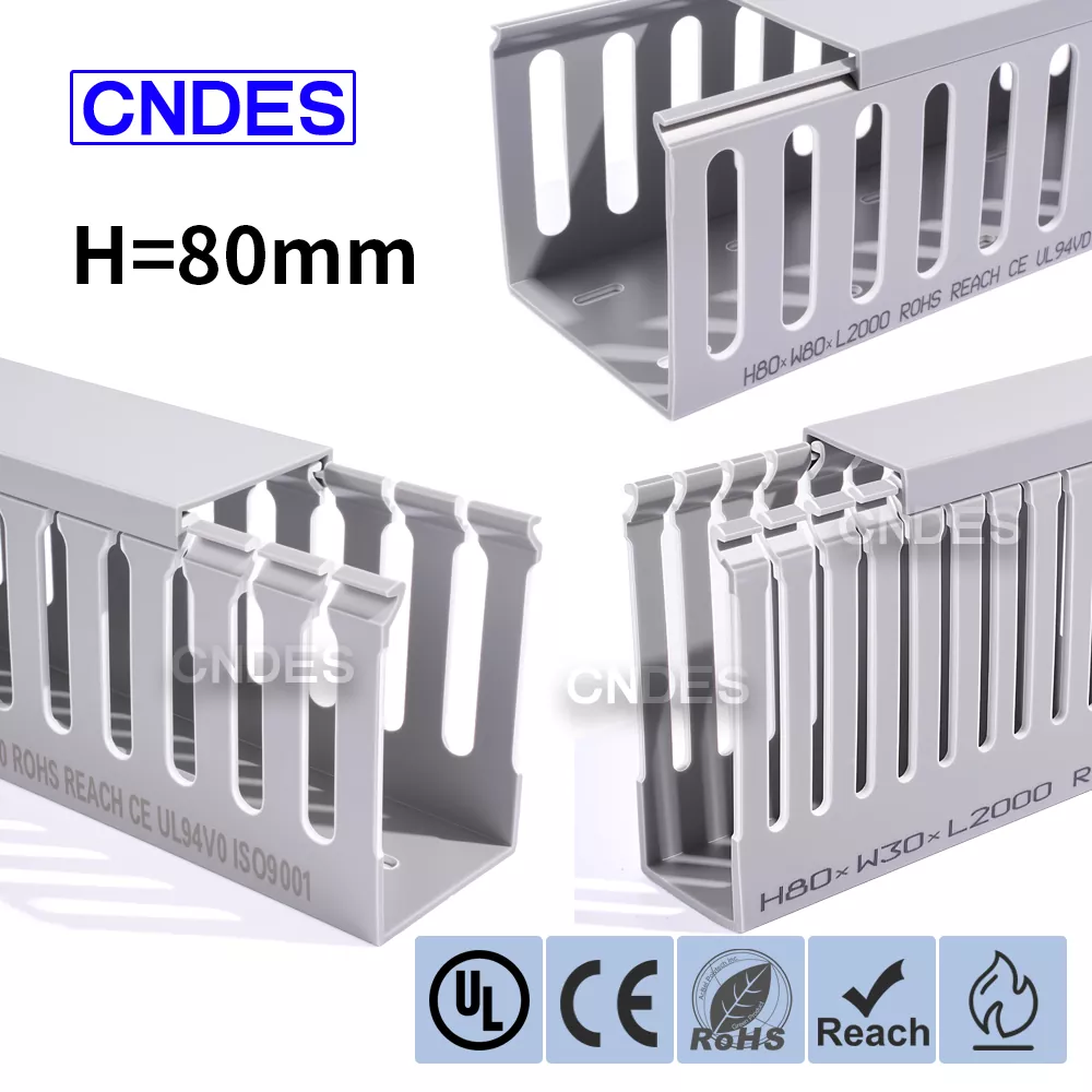 80 Височина шлицов PVC кабелен канал за автоматизация
