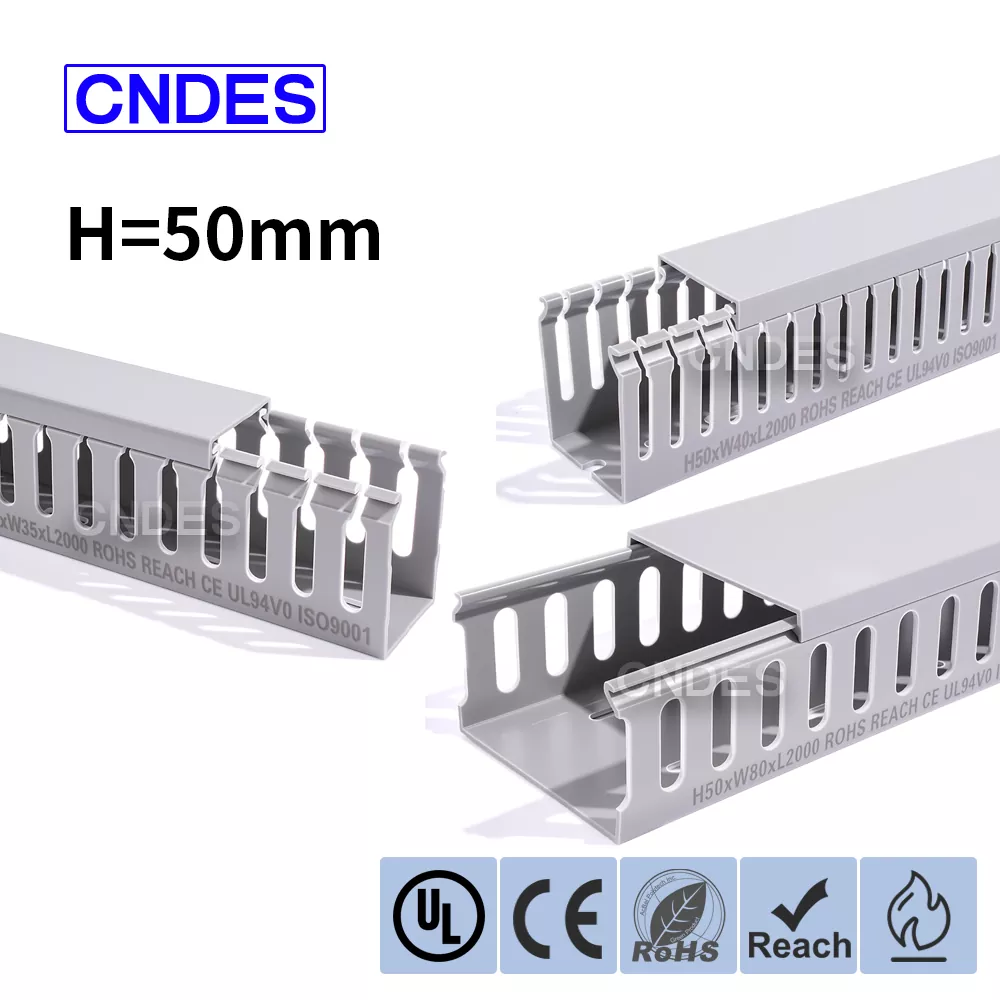 Канал за окабеляване на PVC панел с височина 50 mm